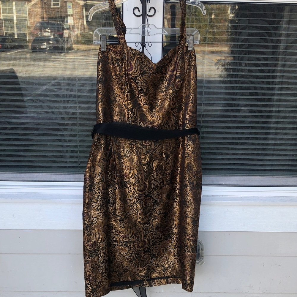 A New Years Eve Special: Elegant Black and Gold Dress (NWOT)